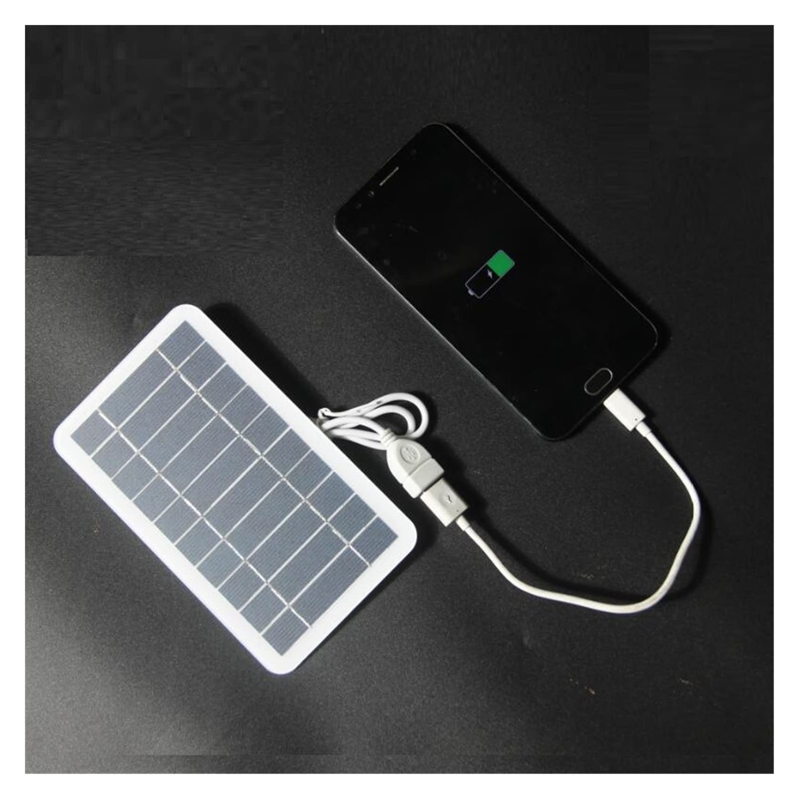 Chargeur Solaire 10W Puissance USB Panneau Solaire Portable Petites Cellules Solaires Imperméables 5V pour Randonnée en Plein Air Mobile Téléphone Ampoule Chargeur de Batterie Puissante Compatibilité