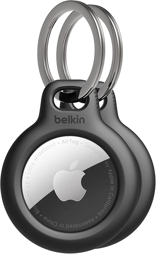 Belkin MSC002BTBK Secure Holder con llavero para AirTag, Negro Amazon