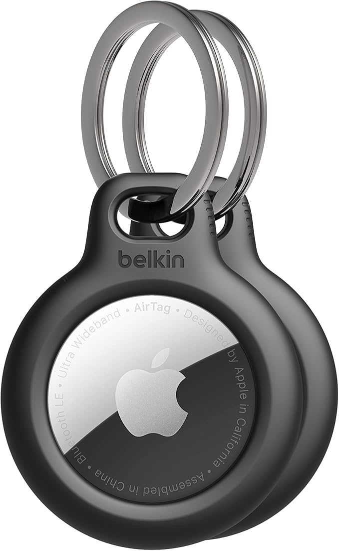 Belkin Apple AirTag Secure Holder with Key Ring Durable Scratch