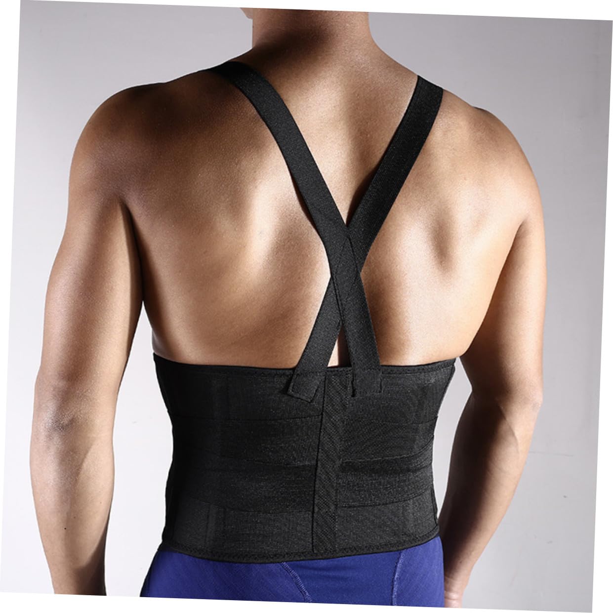ORFOFE Adjustable Compression Waist Support Belt Lightweight Lumbar Brace Strap for Fitness Mountaineering and Weightlifting Breathable Elastic Design for Back Pain Relief