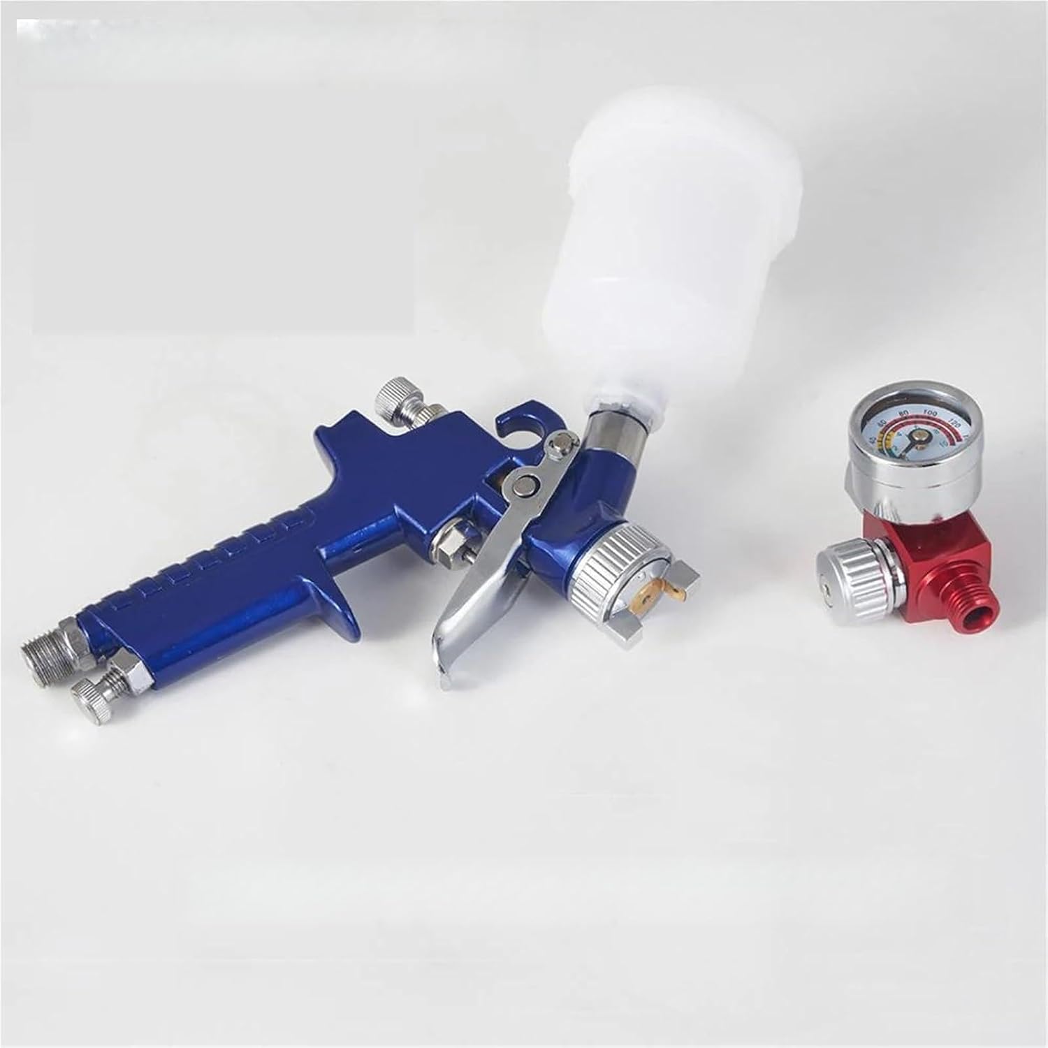 HVLP Manual Low Pressure Environmental Protection Paint Spray 1.0 1.2 Paint Pressure Regulator Atomizing Spray Kit(Spray Gun Valve 0.8)
