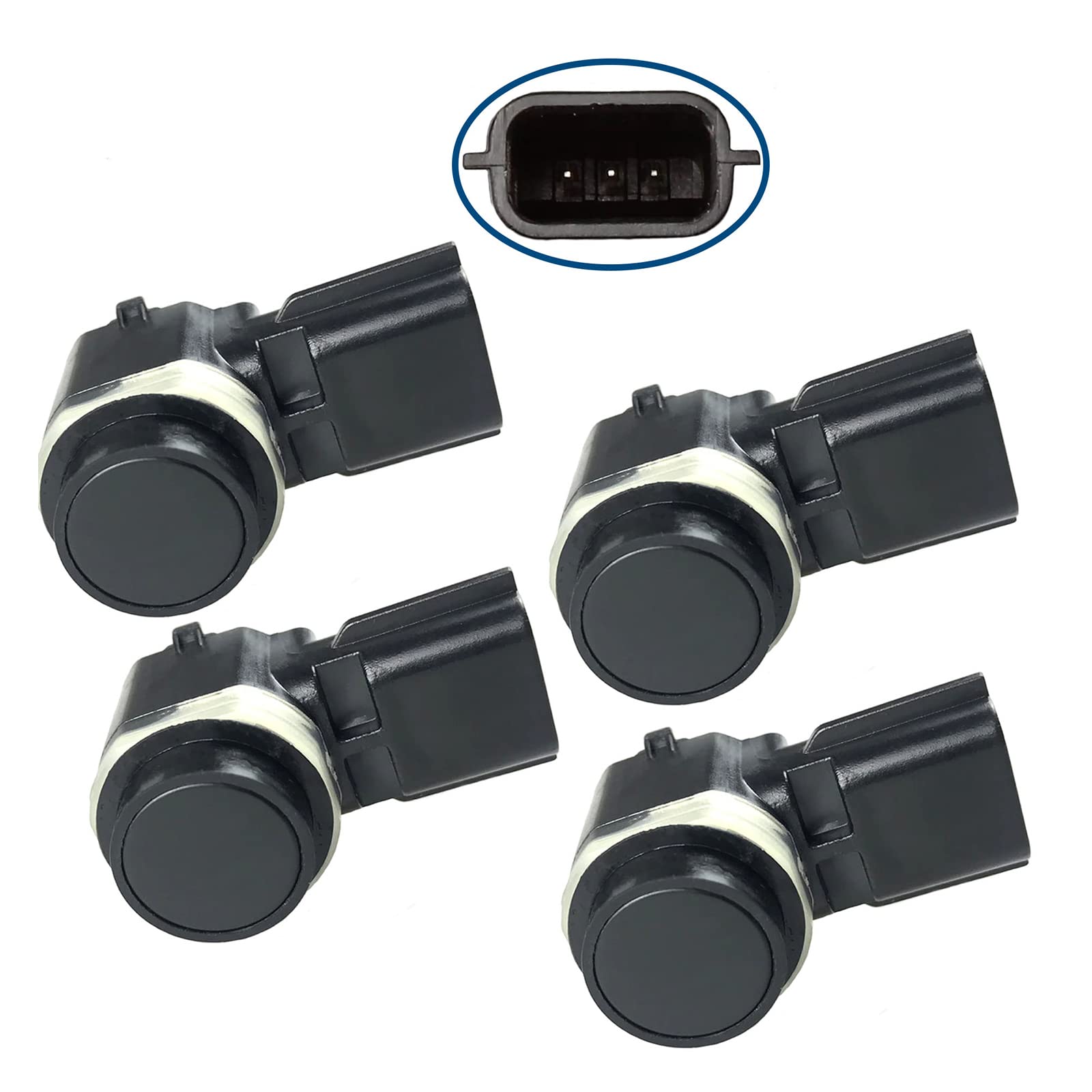 (Lot de 4) Capteur Radar de Recul Aide Stationnement Avant ou Arrière compatible pour CITAN MOVANO B VIVARO B CAPTUR I CLIO IV GRAND SCENIC III KANGOO LAGUNA SCENIC III ZOE - 4422861 284420001R