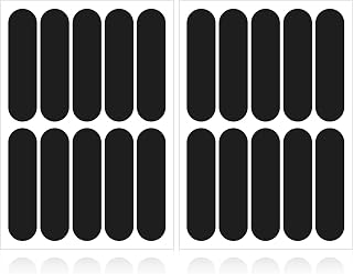 20Pcs Black Reflective Stickers, Motorcycle Helmet Safety Stickers, Night Visibility Safety Reflective Tape for Bicycle, Outdoor (7x1.8cm)