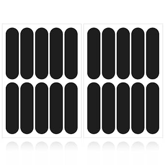 20Pcs Black Reflective Stickers, Motorcycle Helmet Safety Stickers, Night Visibility Safety Reflective Tape for Bicycle, Outdoor 7x1.8cm