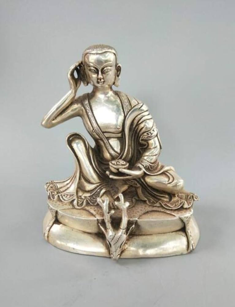 美品銅器  純銅  鹿頭台座羅漢仏像  工芸品  置物9 Amazon｜仏像白い羅漢仏座鹿の頭像｜仏像 オンライン通販