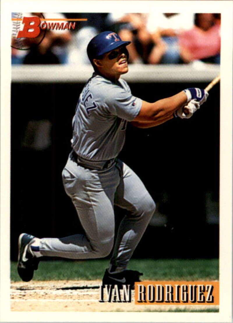 Amazon.com: 1993 Bowman #489 Ivan Rodriguez Texas Rangers MLB Baseball Card  NM-MT : Collectibles & Fine Art