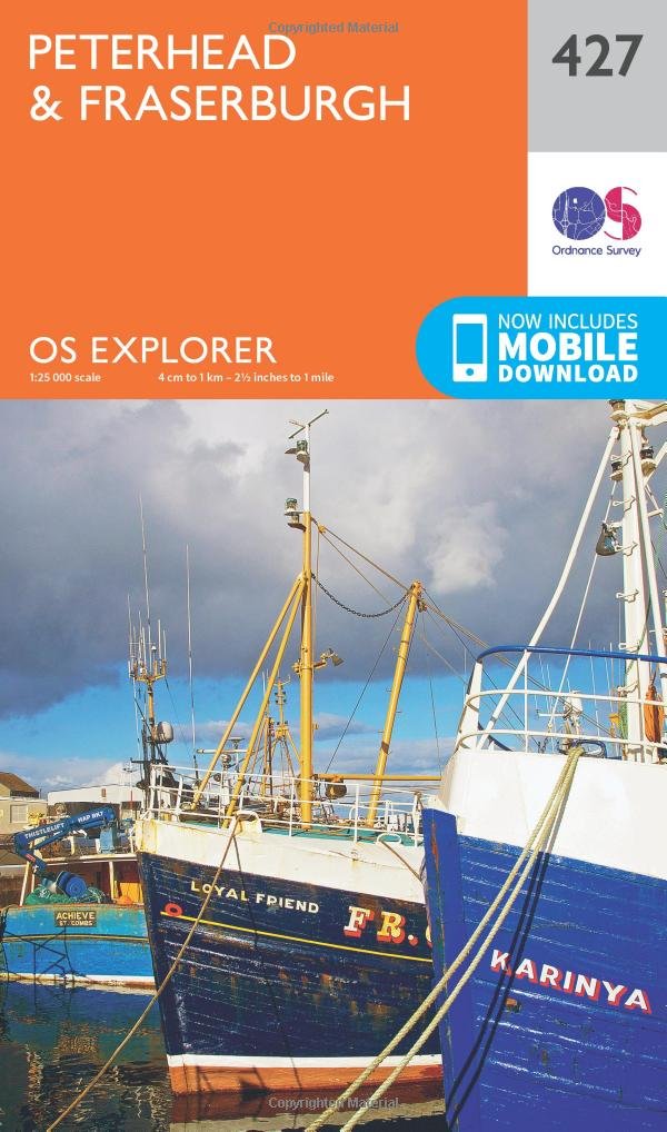 Peterhead & Fraserburgh Map | Buchan | Ordnance Survey | OS Explorer Map 427 | Scotland | Walks | Hiking | Maps | Adventure