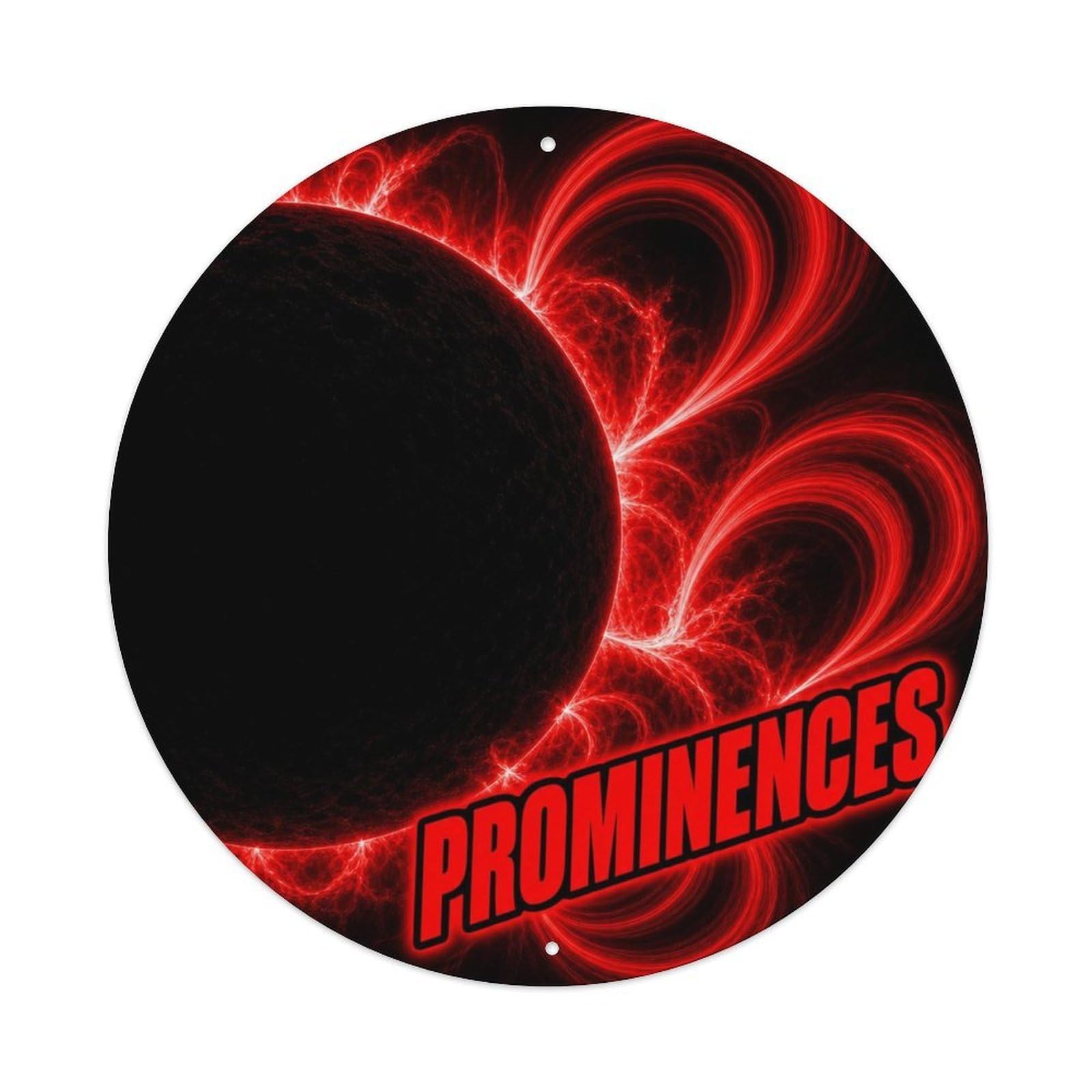 Okngb Style Astral Solar Prominences Astronomy Deep Space Archive Metal Tin Sign Plaque Wall Decor For Cafe, Man Cave, Club Bar, Office, Home Garden Round Metal Poster 8X8inch