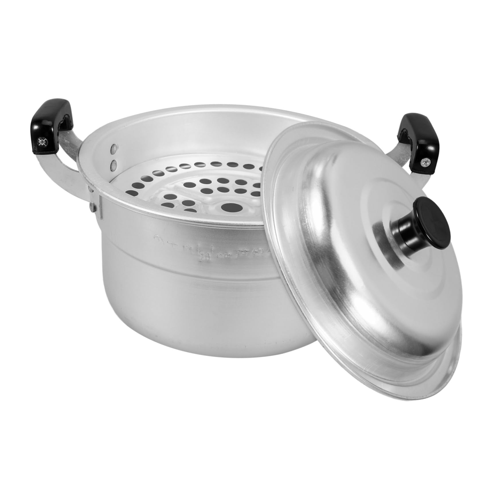 AUTSUPPL Versterkte Aluminium Stoompan Duurzaam Multifunctioneel Keukengerei Voor Soep Stomen Koken Van Instant Noodles Geschikt Voor Thuis Restaurants