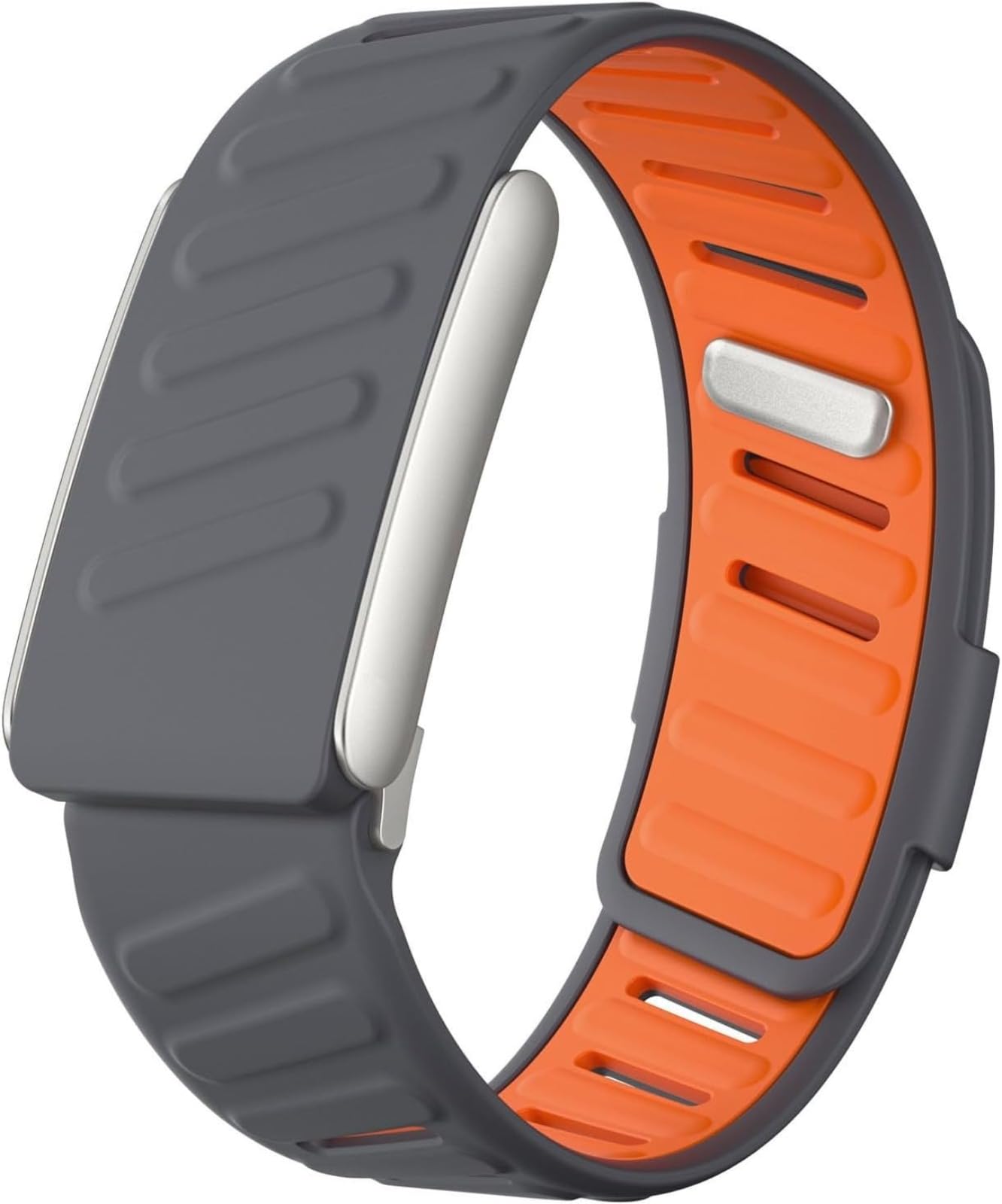 Genérico Durable Silicone Wristband Compatible with WHOOP 5, Whoop MG, Soft Durable Silicone Replacement Bands for Men Women with Metal Frame Connector, grey, Whoop 5.0, Modern