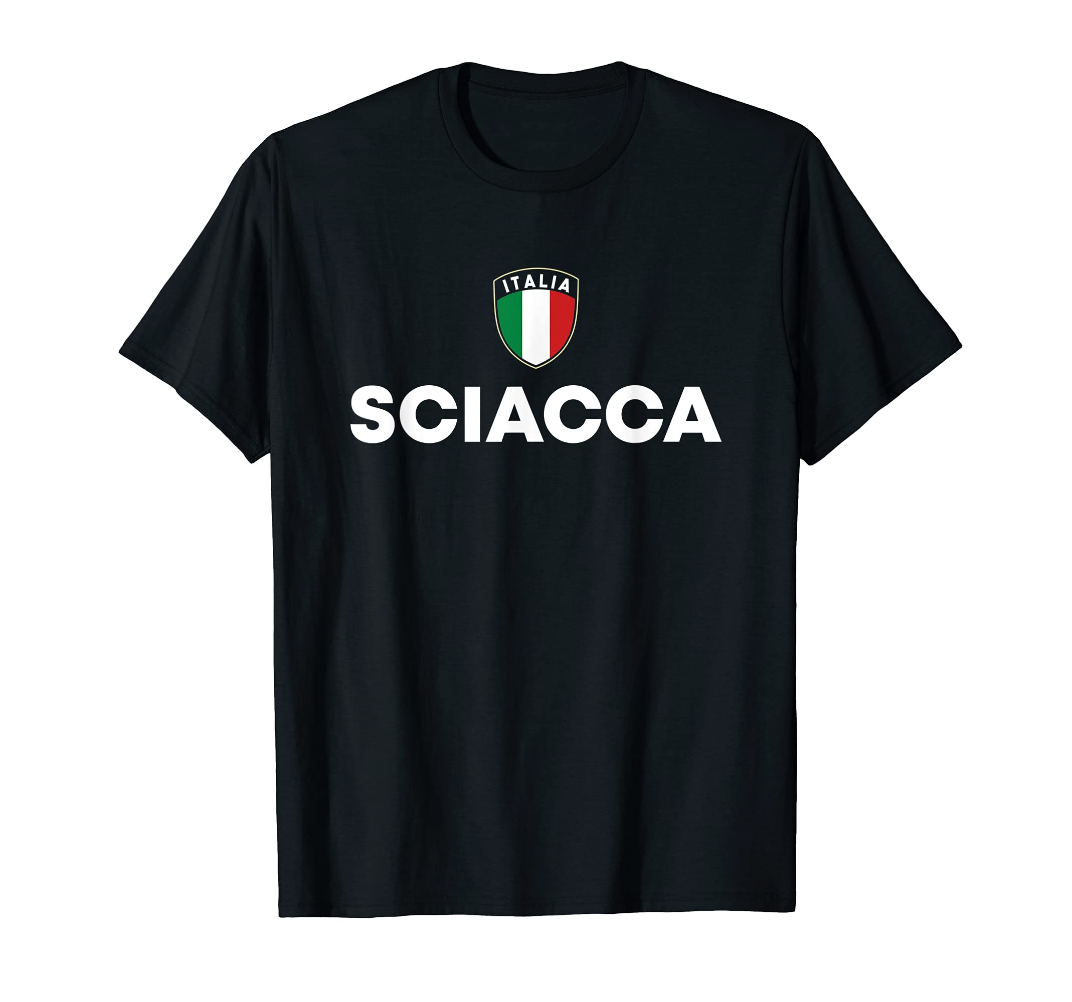 Sciacca Italia Flag Shield Sicilia Roots T-Shirt