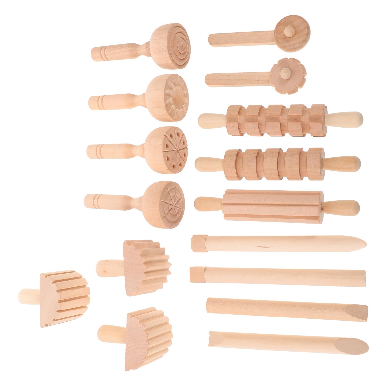 Juego de Herramientas de Madera para Arcilla, Manualidades