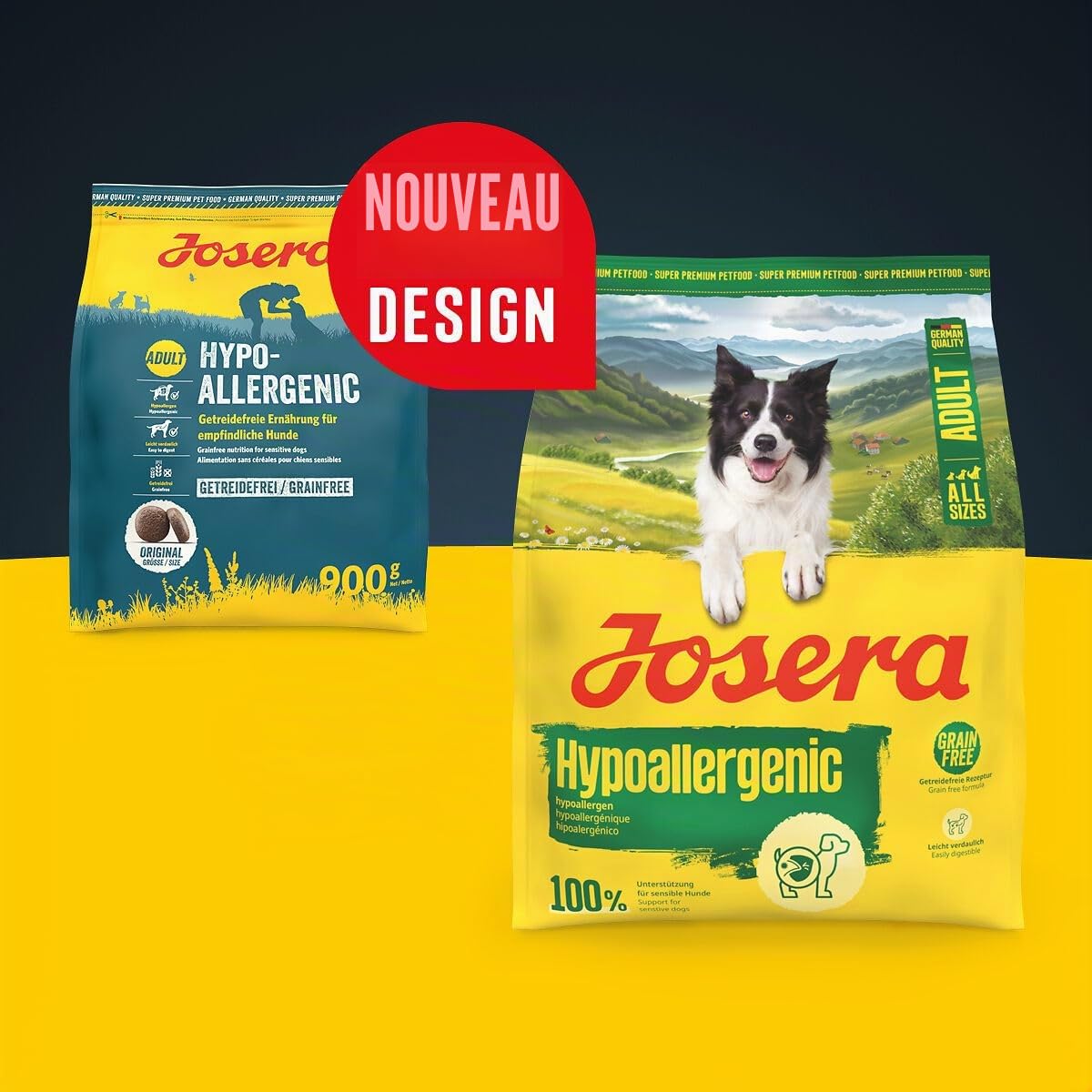 JOSERA Adult Hypoallergenic (1 x 12,5 kg) | Croquettes pour Chiens Adultes souffrant d'intolérances Alimentaires | Insectes comme Seule Source de protéines animales | sans céréales | Pack 1