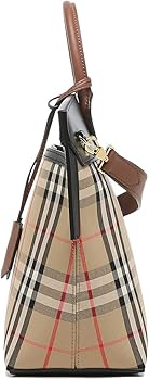 美品 バーバリー ヴィンテージ レザー ハンドバッグ 鞄 柄 レディース メンズ BURBERRY】バーバリー『ヴィンテージチェック＆レザー クロスボディ
