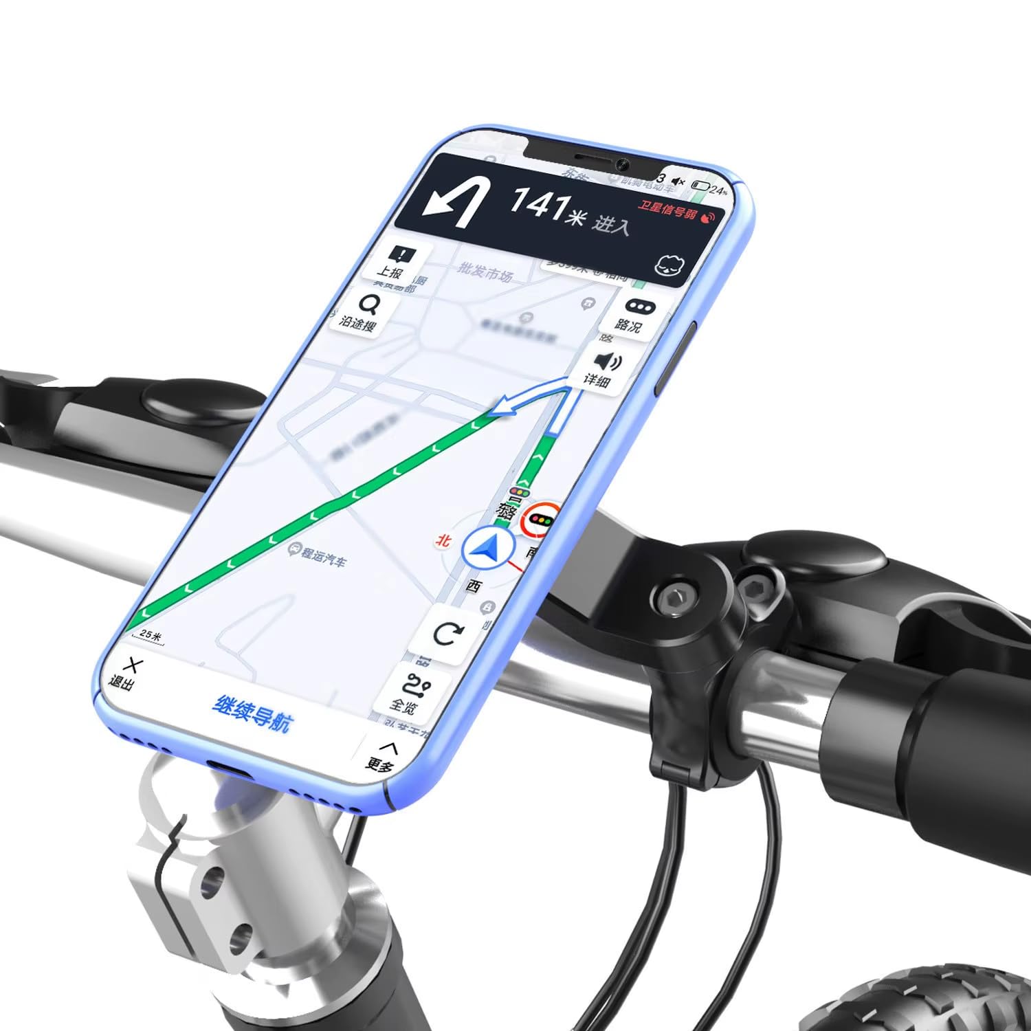 Uniwersalny Adapter do Uchwytu Motocyklowego i Rowerowego – Szybki Montaż Kompatybilny z Systemem Quad Lock – Samoprzylepny do Smartfona i Etui, Czarny