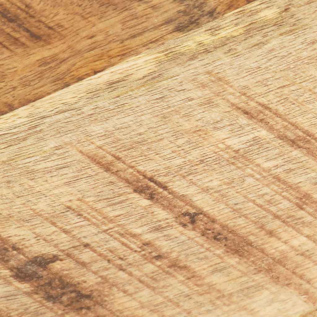 Tischplatte Massivholz Mango 80 x 60 cm, 25-27 mm, poliert und lasiert, holzplatte für Schreibtisch, arbeitsplatte, esstisch, tischplatte zubehör für DIY Bauen renovieren
