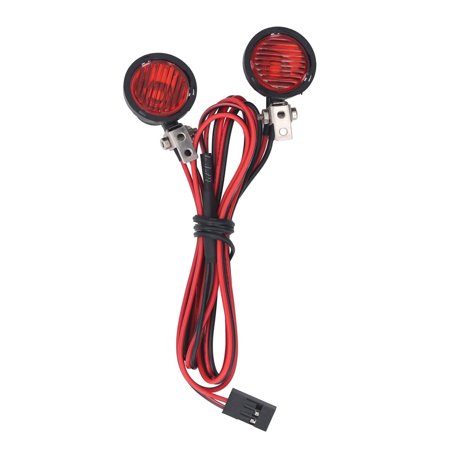 EMUKOEP RC Car Front Spotlight for Axial for SCX10 90046 for Redcat 2 LEDs High Brightness RC Headlight for 1:10 RC Crawler (Red Light) - Image 3