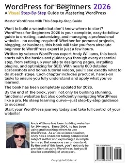 WordPress for Beginners 2026: A Visual Step-by-Step Guide to Mastering WordPress (Webmaster Series)