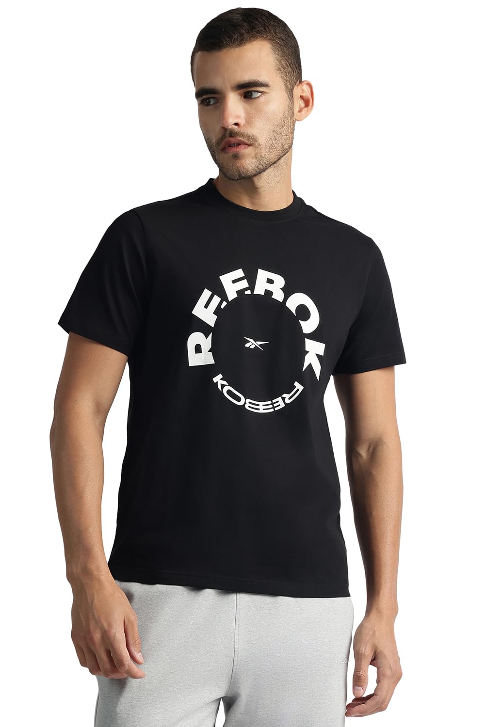 Reebok Men's T-Shirt |Casuals | All Round Comfort Tee | Round Neck | Regular Fit | Half Sleeve | 93% Cotton 7% Lycra-picture-39
