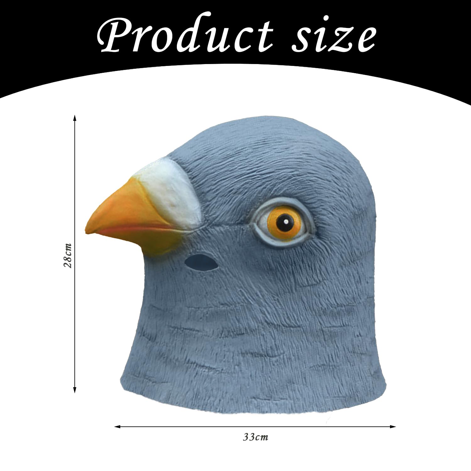 CQQNIU 1 Piece Pigeon Headgear, Creative Animal Headgear, Role Play Props, Party Dress Up Headgear, Performance Props - Image 2