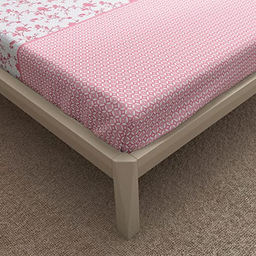Image of Wakefit Florenza 100% Cotton 200 TC Flat Bedsheet with 2 Pillow Covers