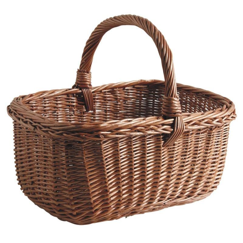 Aubry Gaspard 4960 Panier de Récolte en Osier Buff 38 x 30 x 20,33 cm