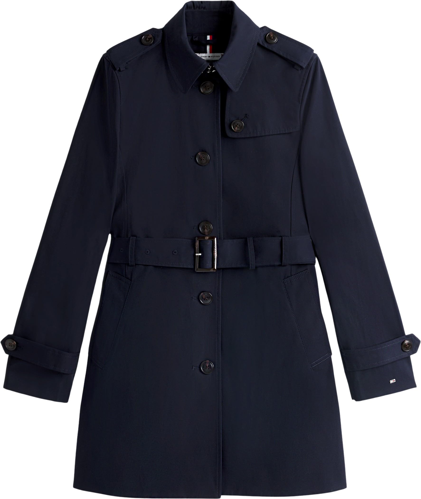 Tommy Hilfiger Damen Jacke Heritage Single Breasted Trench Übergangsjacke