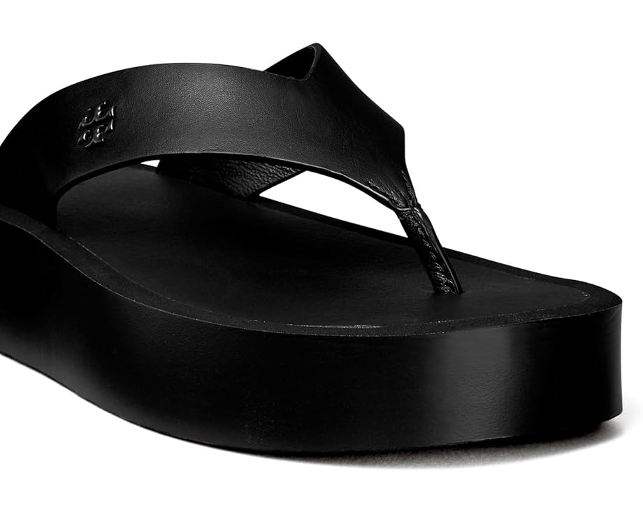 Women's Tory Burch Leather Platform Flip Flop | Zappos.com