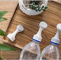 Vista 2 de Rociador de tapa de botella 2 en 1, riego automático, hecho de plástico duradero, reemplazo portátil para regadera