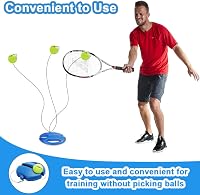 WOKICOR Tenisztrainer szett 2 visszapattanó labdával önálló edzéshez 6