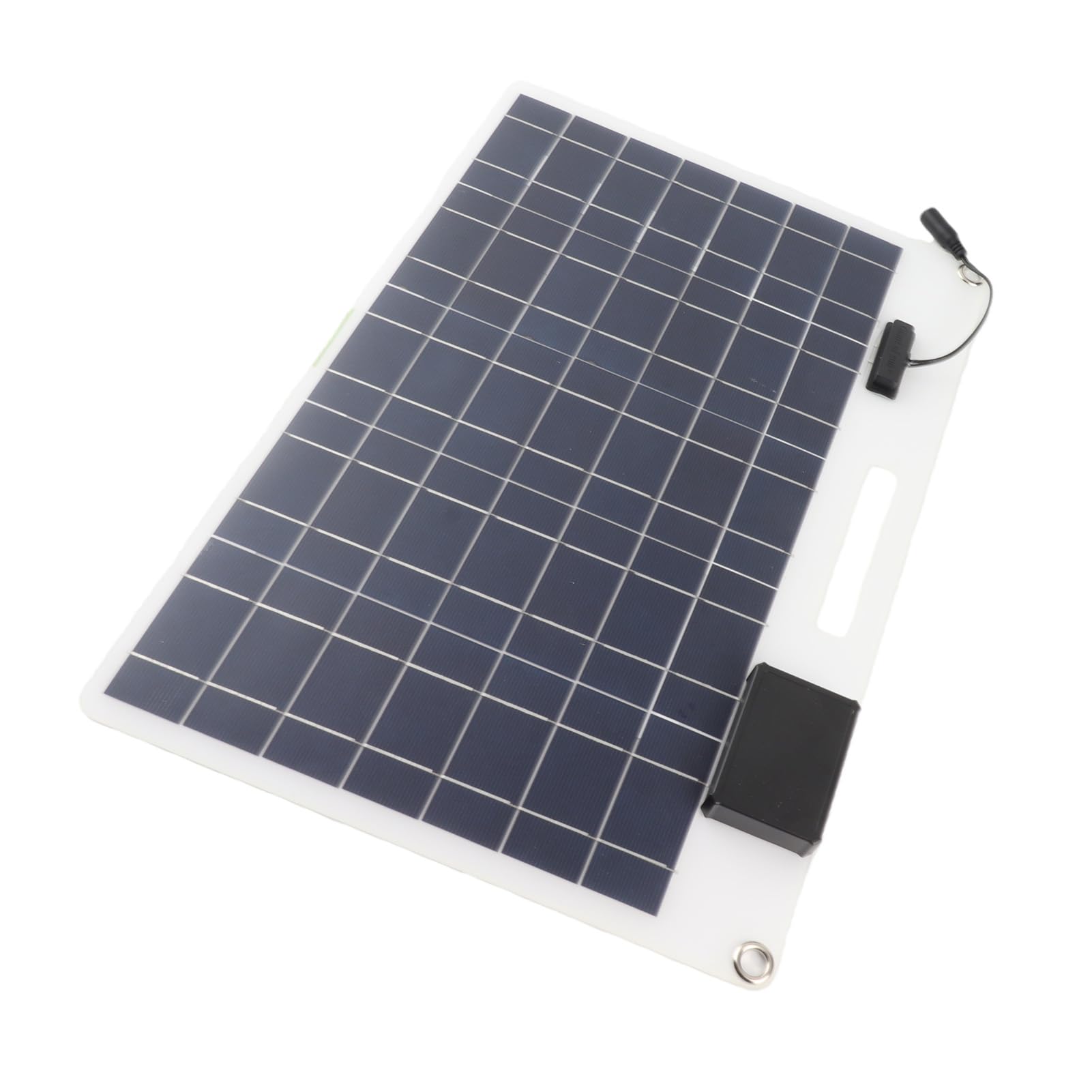Caricabatteria a Pannello Solare 100W in Silicio Monocristallino 12V/24V con Doppie Porte USB e Controller 100A per, Barca e Garage