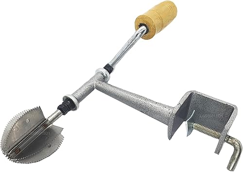 Odiris Raspador de coco de acero inoxidable (modelo A8) con cubierta de hoja de plástico