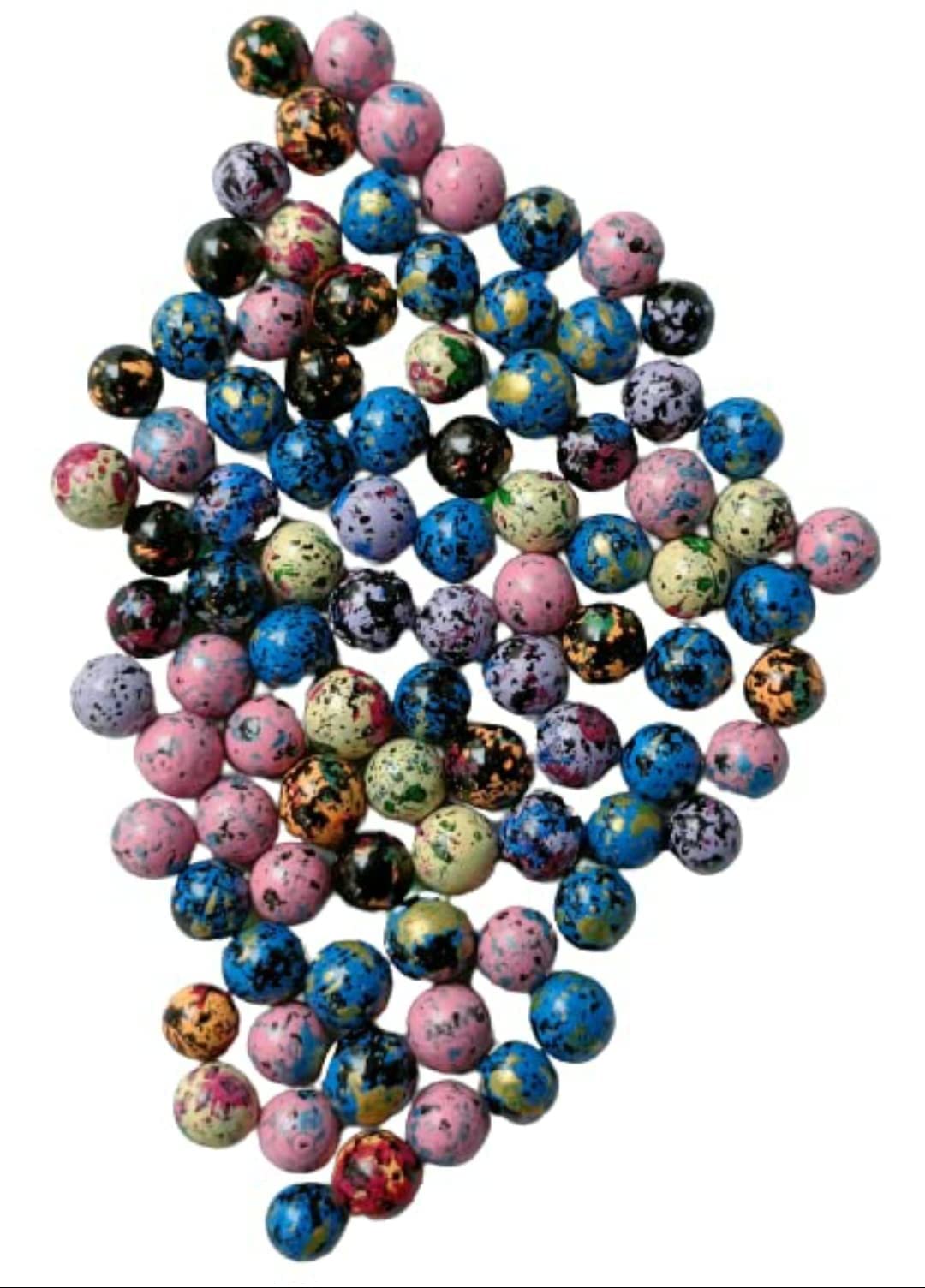 Paushak Boutique Beautiful Multicolour Glass Printed Round Balls Marble Pebbles for Vase Fillers, Glass Gems Stone, Aquarium Fish Tank, Party Decoration (400Gm) (B0B65Q9N7F) Amazon Price History, Amazon Price Tracker