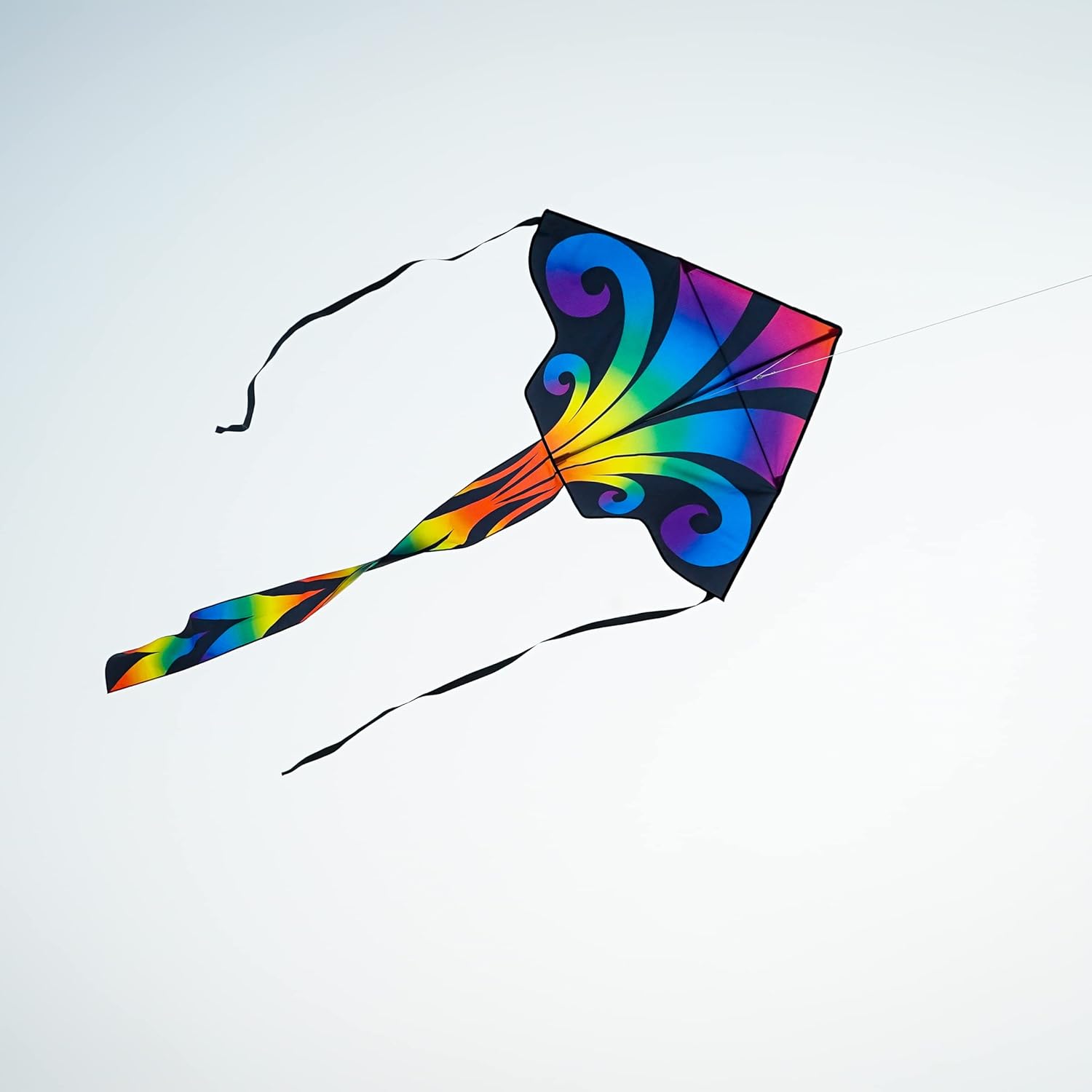 In the Breeze Printed Graphic Fly-Hi Kite, Single Line Kite, Ripstop Fabric, Line and Bag Included
