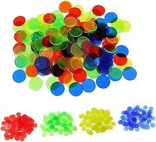 ibasenice 200 Pçs Fichas De Bingo De Jogo Peças De Bingo Fichas De Bingo De Plástico Moedas De Plástico Contas Espalhadas Suprimentos Moeda De Jogo Suprimentos De Bingo Marcadores De Bingo