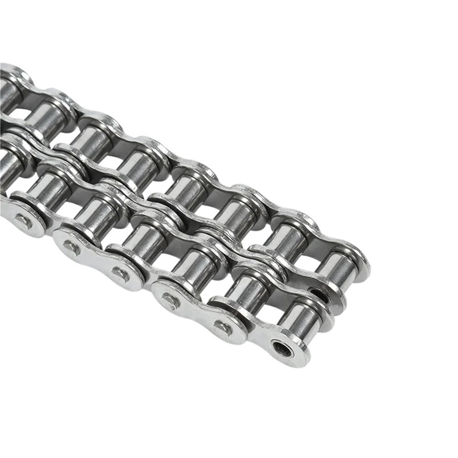 Rollenkette Aus Kohlenstoffstahl 1,5 Meter lange zweireihige Antriebsrollenkette aus Edelstahl 304 06B-2 for industrielle Hardware-Werkzeuganwendungen