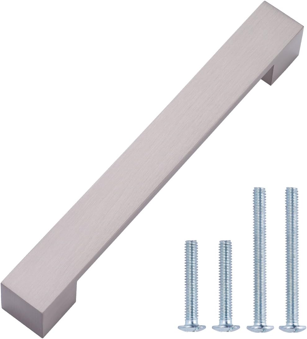 AmazonBasics Short Modern Handle Drawer Pull, 7.68 Inch Length