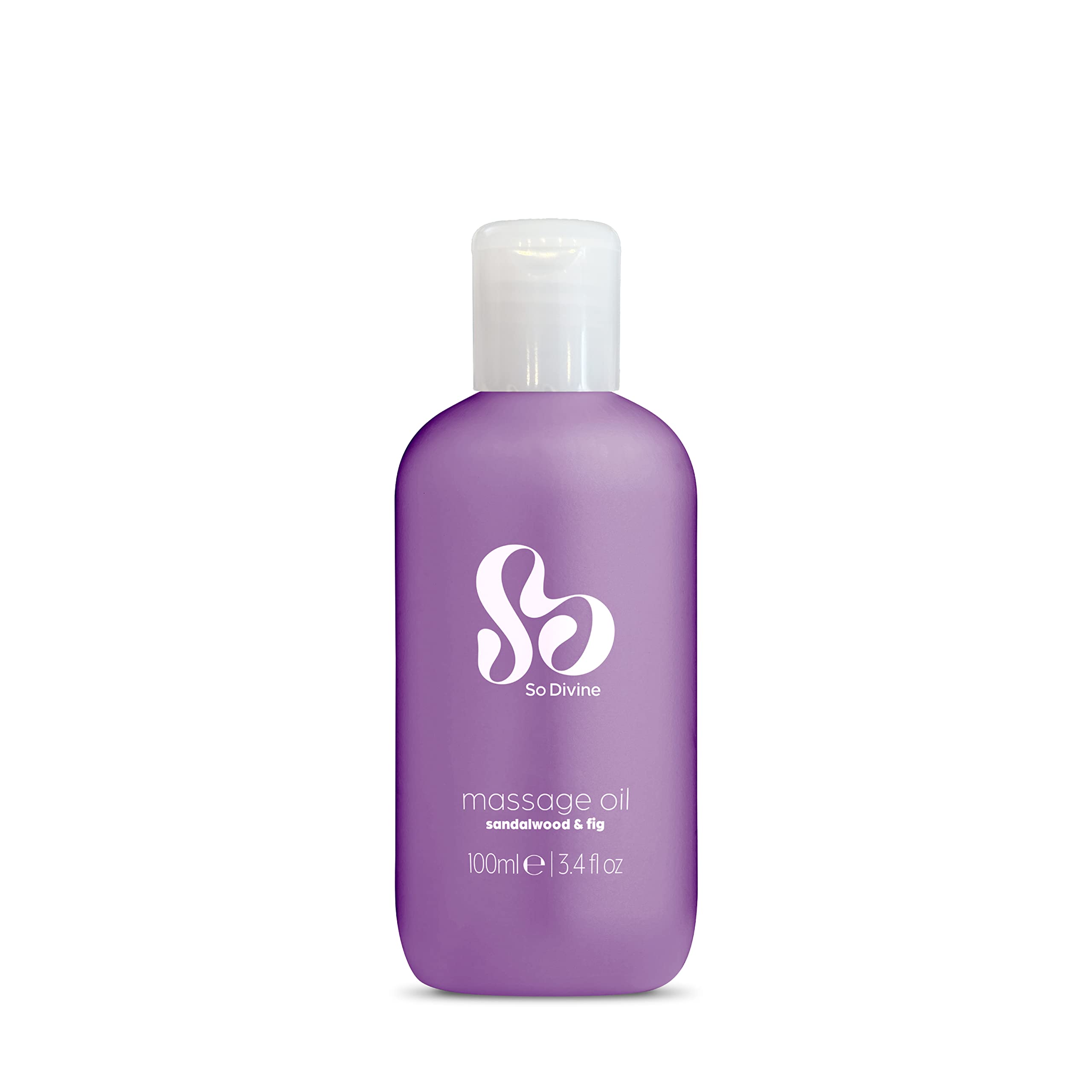 So Divine Sensual Massage Oil 100ml |  Natural Sandalwood & Fig Scent | Vegan