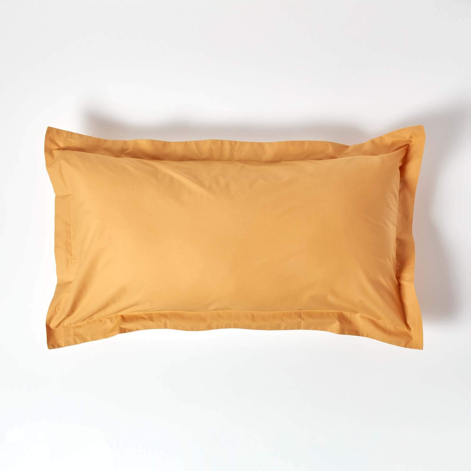200 Thread Count Egyptian Cotton Oxford King Size Pillowcase - Mustard