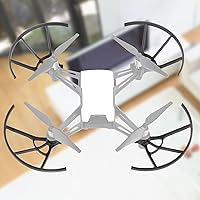 Vista 8 de Juego de 4 protectores de hélices, hélices de dron, cubierta protectora de parachoques para DJI Tello
