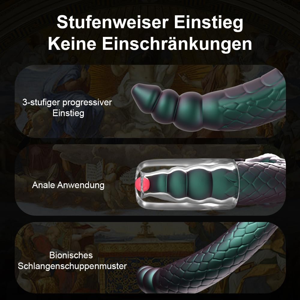 BDSM Aktuelle Sichtbarkeit Elektroschocker Dildo Vibrator mit 7 Frequenz Vibration & 3-Gang G-Punkt-Vibratoren Analvibrator Vibration Sex Toys für Frauen Extrem Sex Spielzeug für Männer Paare