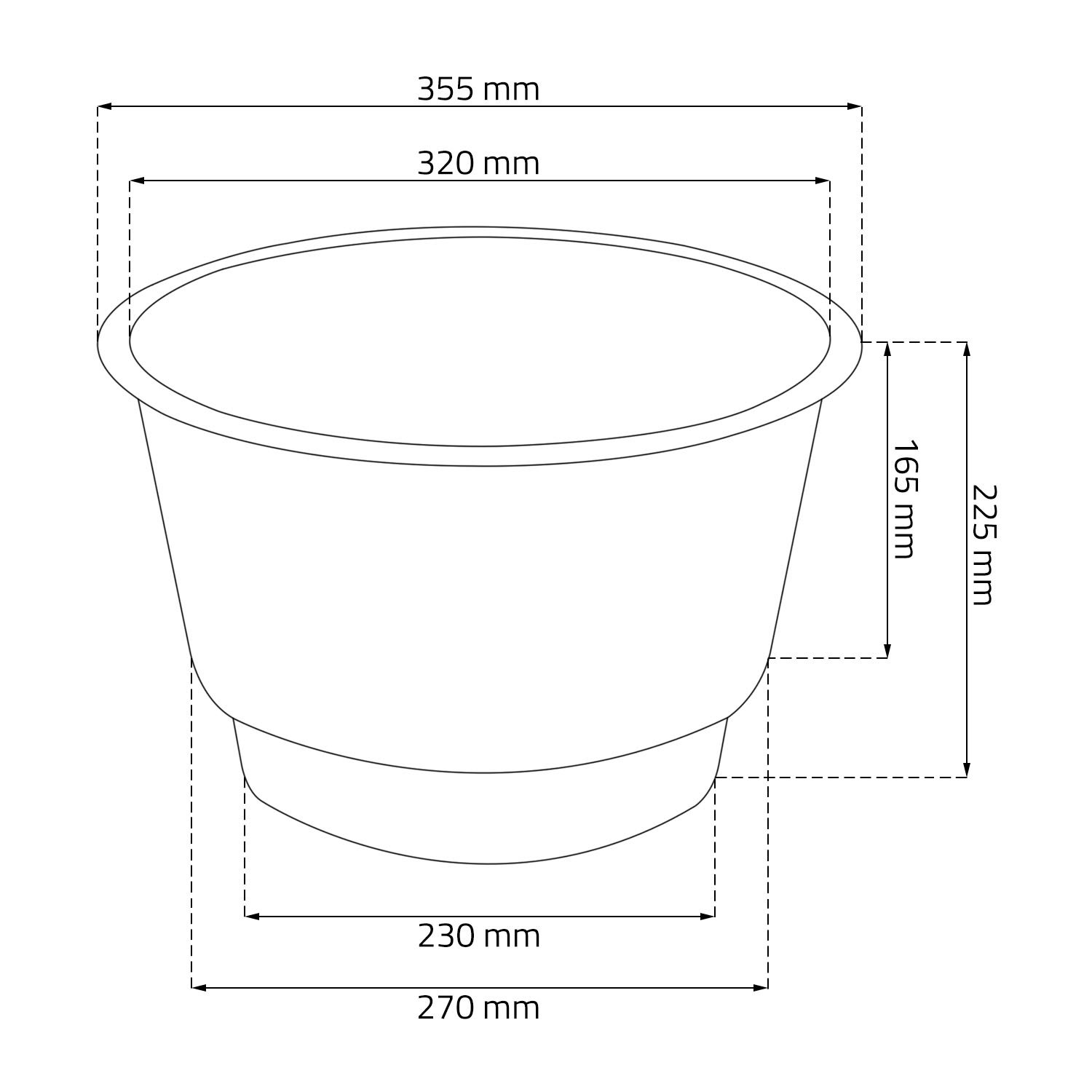 Ghiveci Decorativ De Flori, Prosperplast, Matuba, Rotund, Antracit