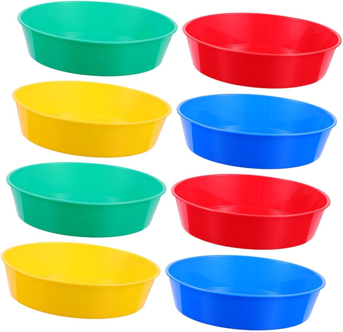 SEWACC 8pcs Practical Mixing Trays for Artists Color Mixing Pallets for Watercolor and Painting Smooth Surface Paint Palette for Creative Projects