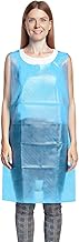 Disposable Aprons - Blue Polyethylene, Waterproof Apron for Kitchen, Food, Healthcare and Industrial, Disposable Adult Aprons Durable and Practical, 100 Pieces