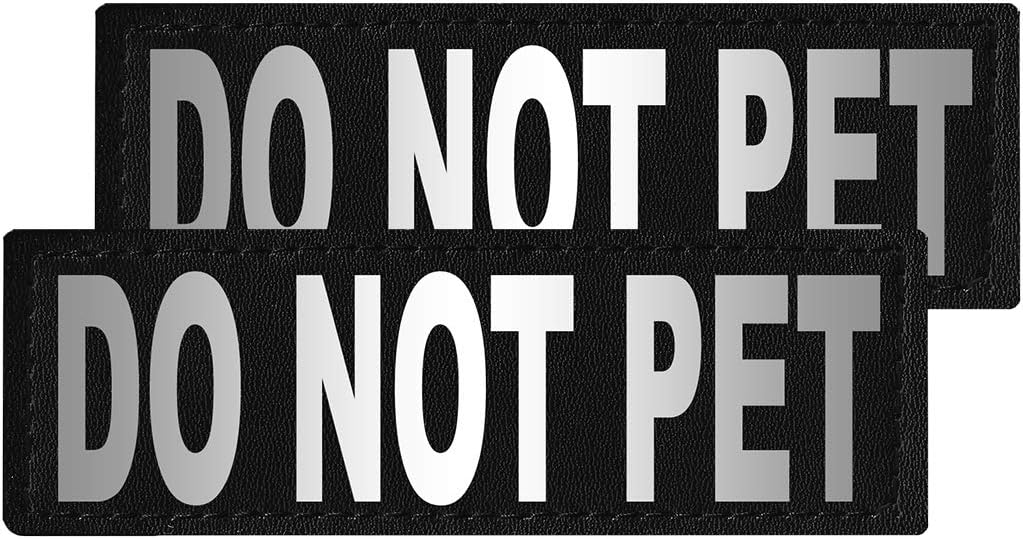 Dogline Do Not Pet Vest Patches Removable Do Not Pet