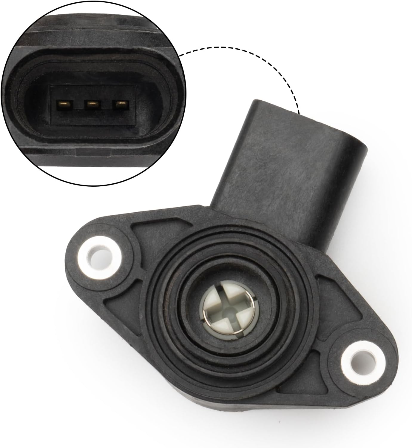 03C907386E TPS Throttle Position Sensor Compatible with Audi 2005-2009 A4 3.2L,2008-2010 A5 2.0L 3.2L,A6 2.8L 3.2L 4.2L,A8 4.2L 6.0L,Q5 3.2L,Q7 4.2L,R8 4.2L,Rs4 4.2L,S5 4.2L,S6,S8.Volkswagen Touareg.