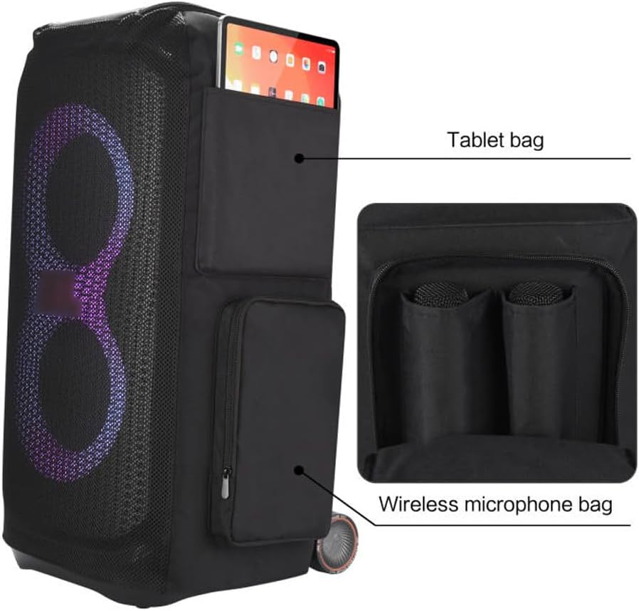 Multifunction Case Speaker Carry Cover Compatible with Jbl PartyBox Stage 320 Portable Party Speaker - Image 3