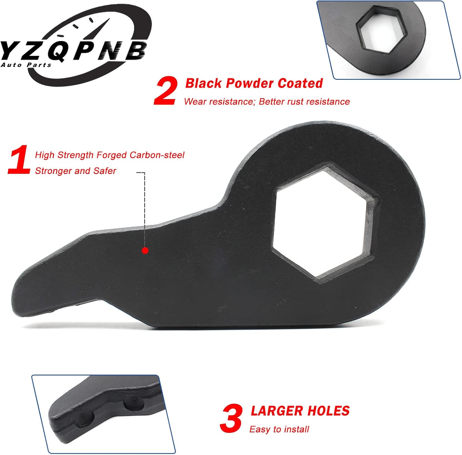 YZQPNB1-3 inch Leveling Lift Kit with Shock Extender Brackets Compatible with 1999-2007 Chevrolet Silverado 1500 Tahoe Avalanche & GMC Sierra Yukon 4WD Torsion Bars Keys