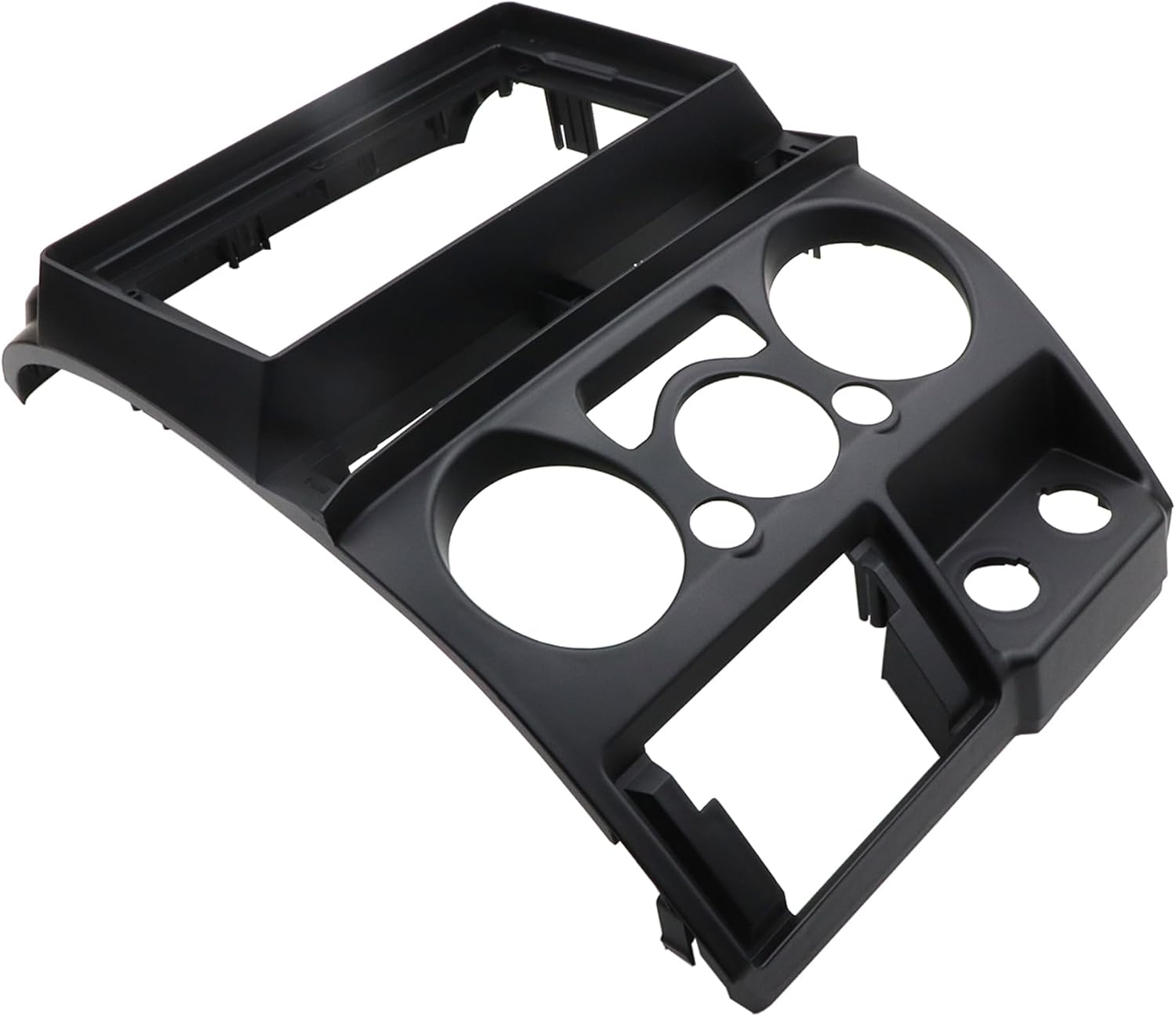 Double Din Dash Radio Trim Kit for Isuzu D-Max MU-7 Chevrolet Colorado Installation Bezel 9 Inches (2006-2012 Black)