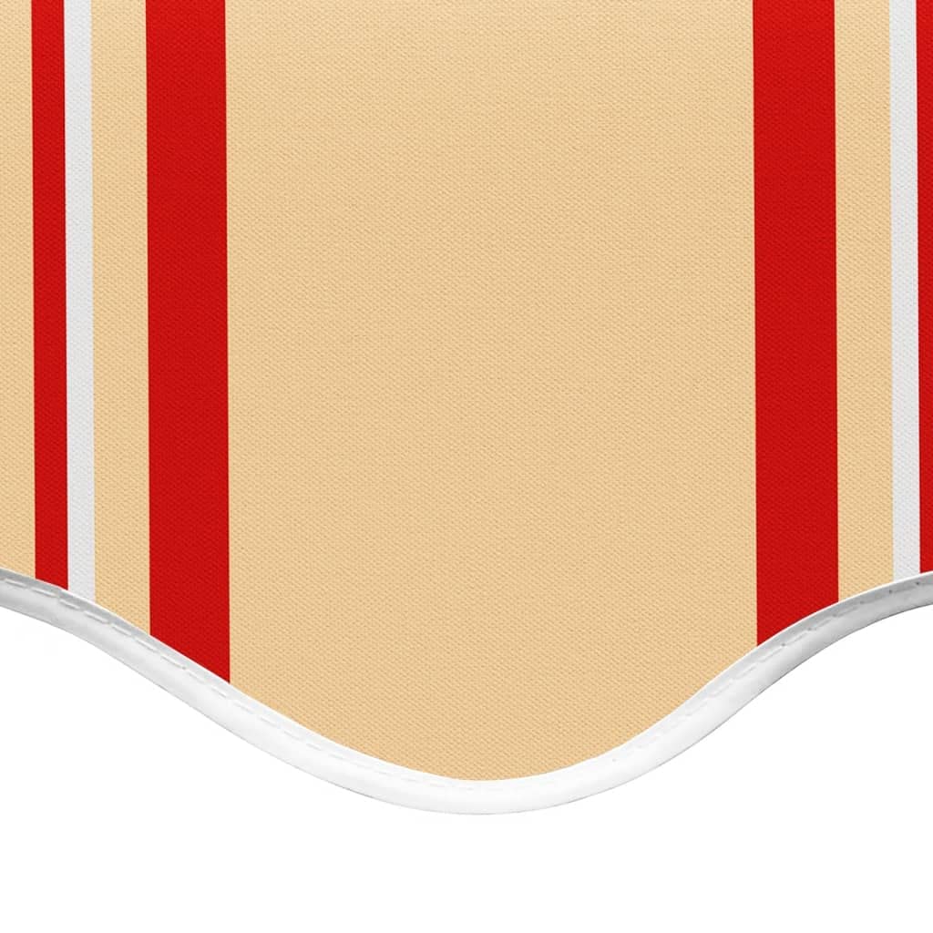 Leasha Toile de Rechange Store Banne avec Lambrequin, Toile Tissu de Remplacement pour Auvent 380x295 cm Jaune et Orange